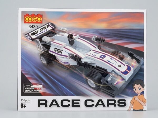 COGO High-Speed Pull-Back Race Car (157 PCS - Model 3430)